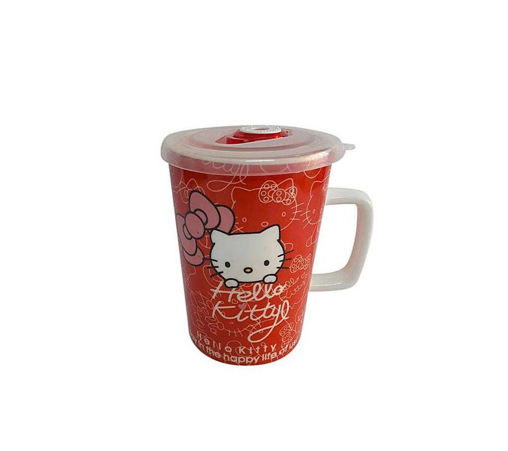 Hello Cute Kitty Ceramic Juice & Coffee Mug - Red