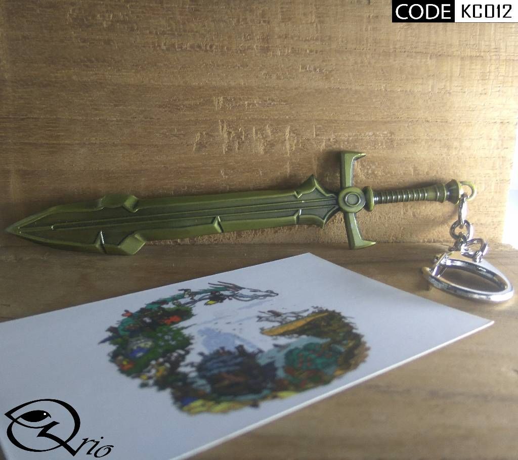 League of Legends Bronz Straight Sword key chain
