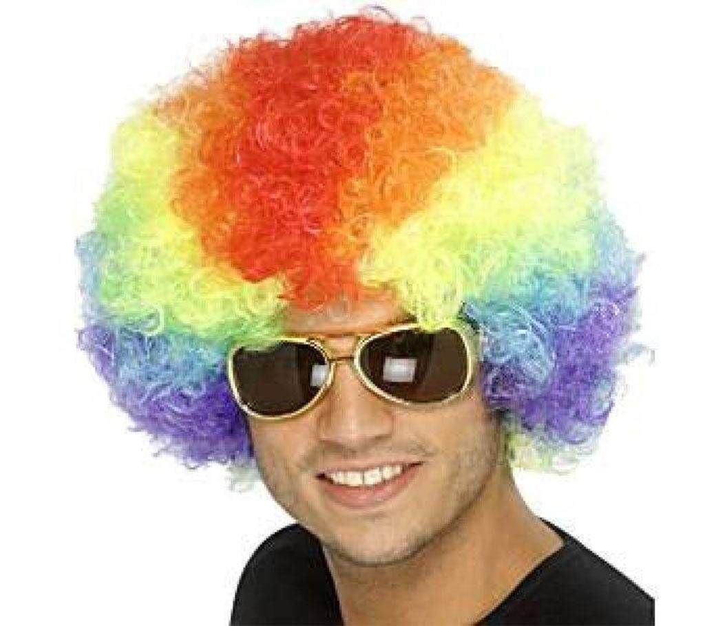 Malinga's Colorful Halloween Artificial Hair Wig