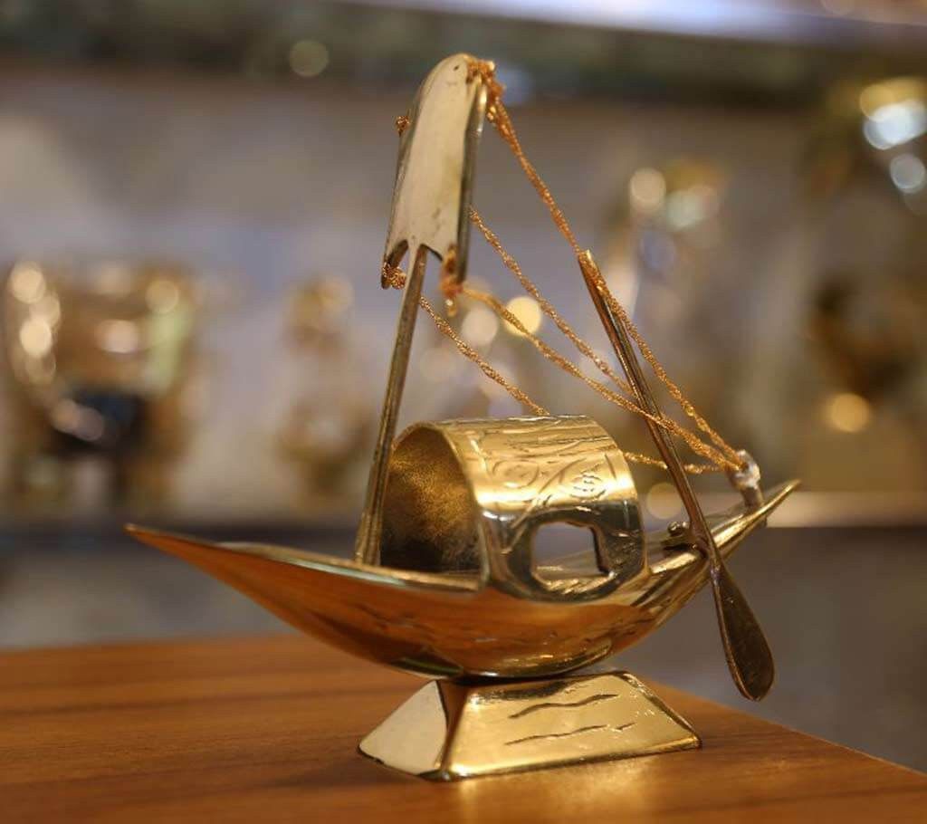 Brass Made Boat Showpiece (Small size)