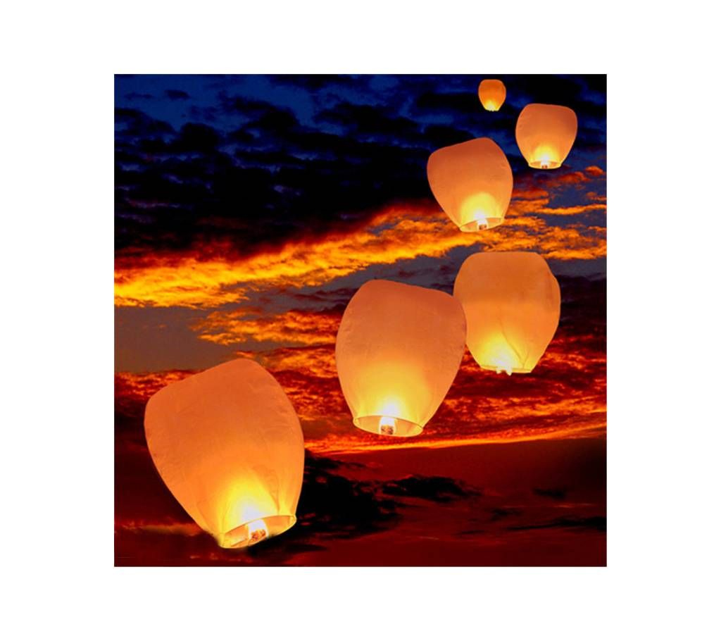 Multicolor sky lantern-5pcs