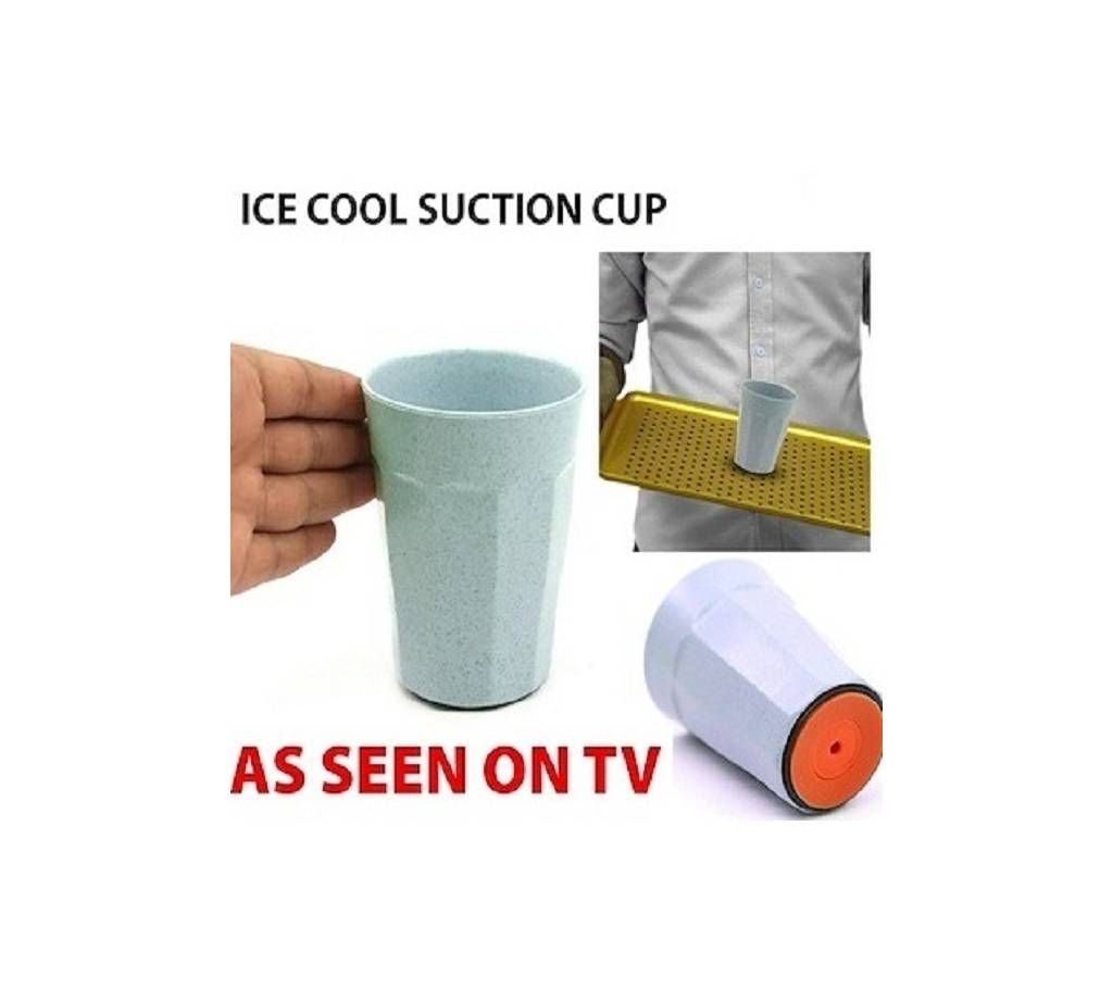 glass with suction cup 
