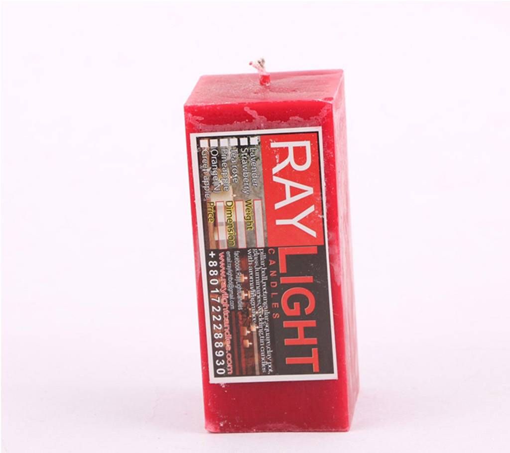 Square Pillar Red Candle (320 GM)