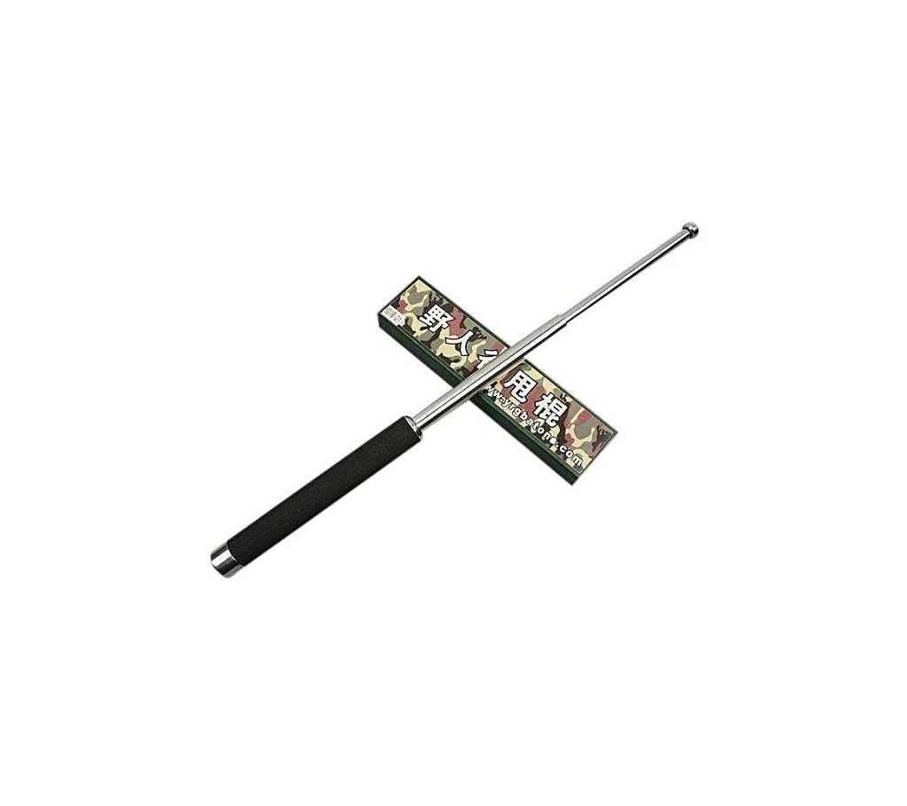 Retractable Self-Defense Metal Stick - Silver
