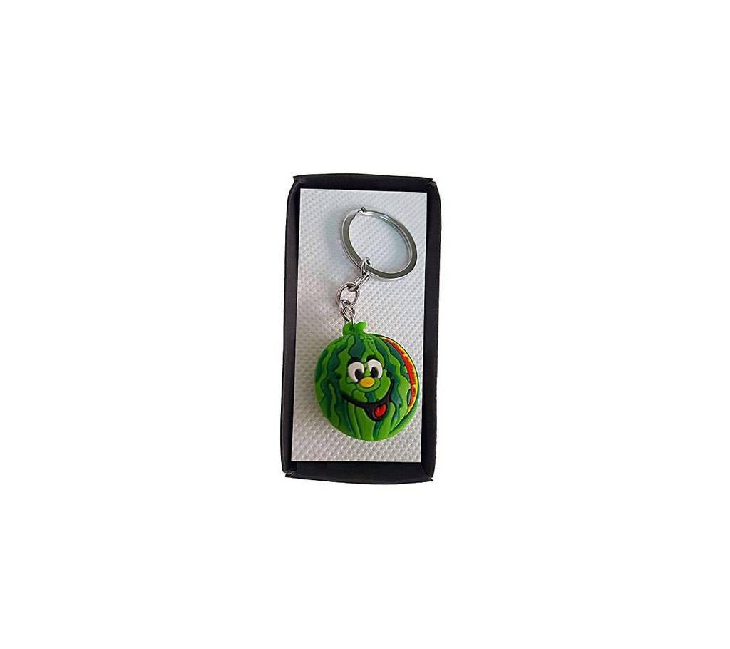 Cute cartoon watermelon keyring - green