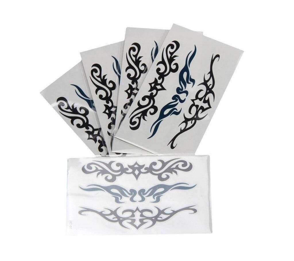 Temporary Waterproof Tattoos Male Gun Sexy Dangerous Skull Body Art Fake Tattoo Sticker For Sleeve Tattoos Men
