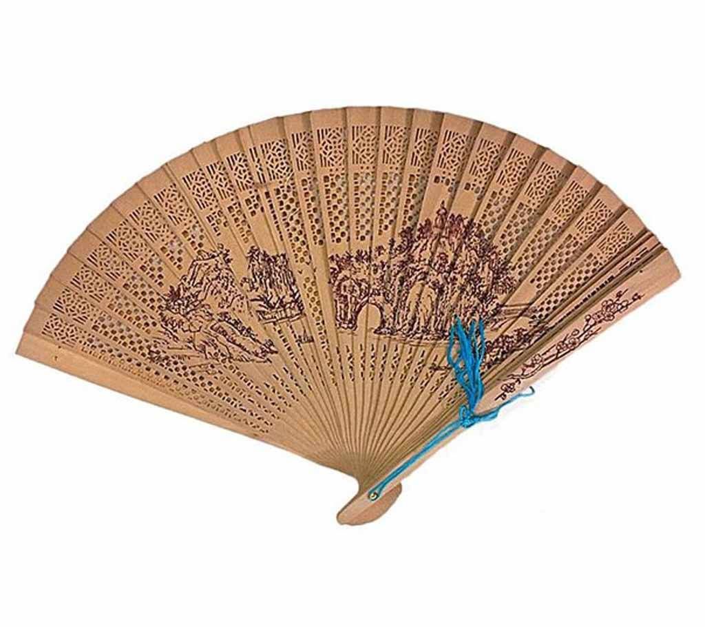 Chinese Sandalwood Style Hand Fan