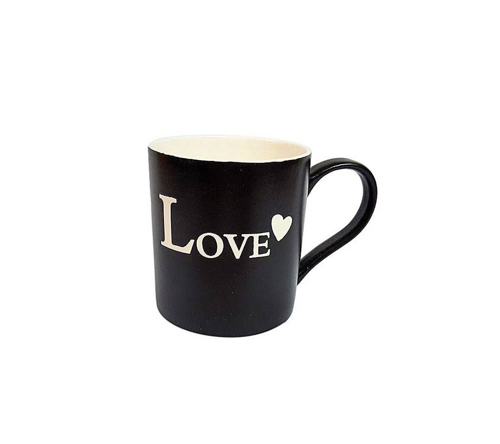 Simple Love Ceramic mug- Black
