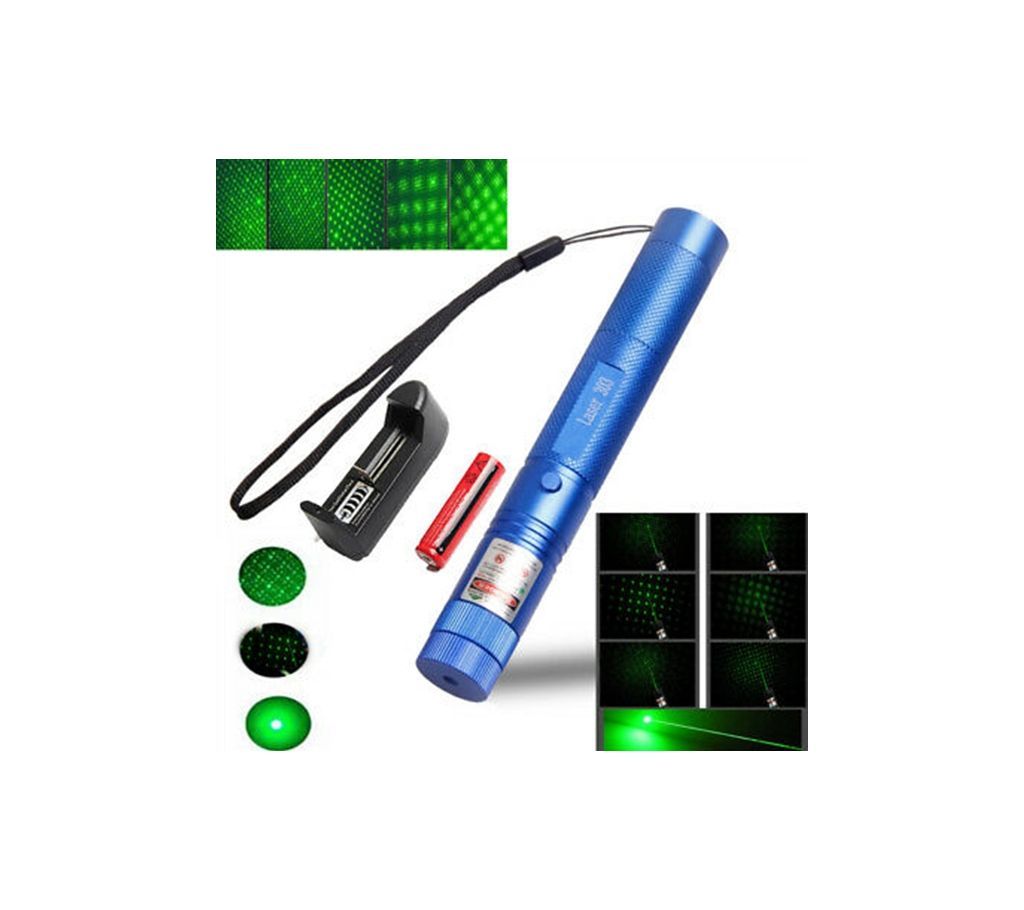 Green Light Rechargeable 303 Laser Pointer Blue