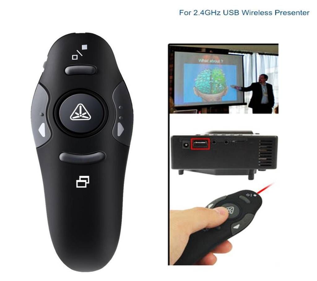 Wireless USB PowerPoint PPT Presentation Presenter Mouse Remote Control Laser Pointer Pen