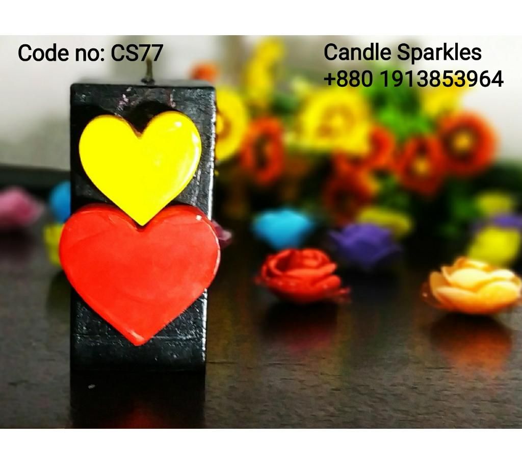Black Square Pillar Candle 