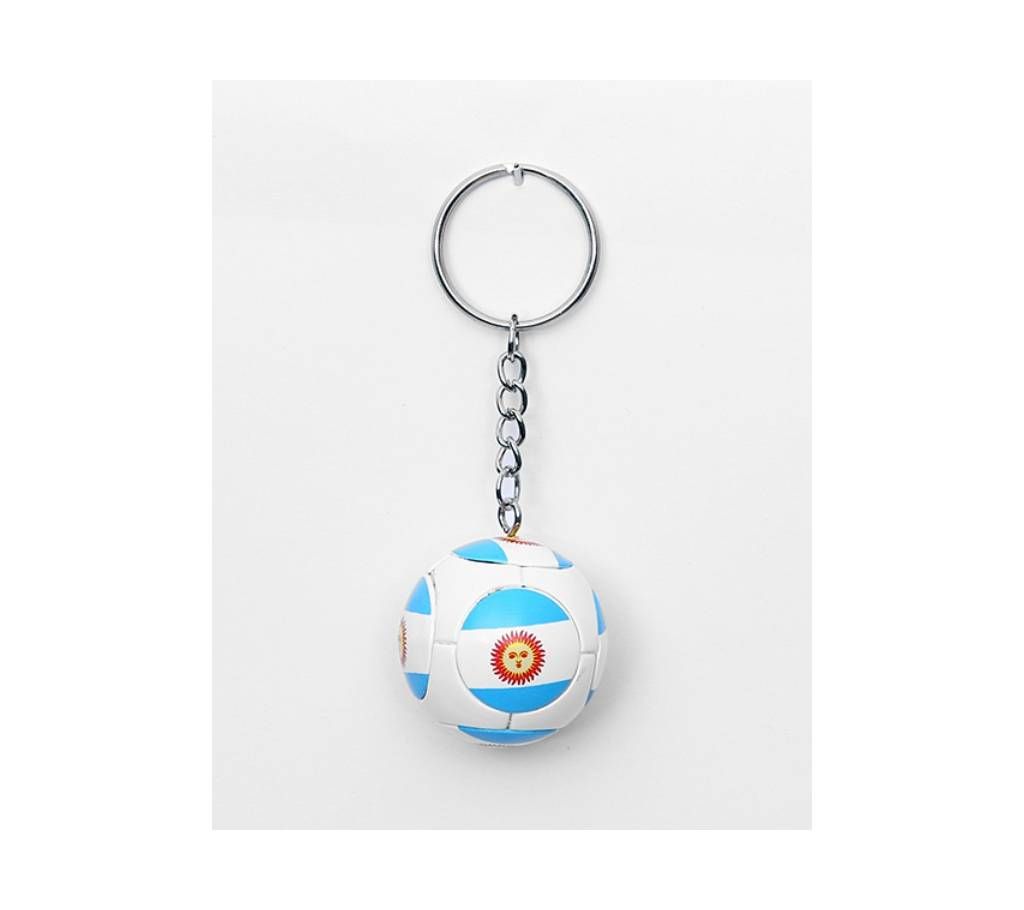 Argentina Football Shape Key Ring