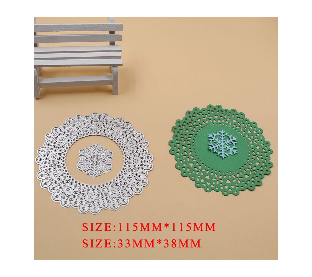 Circle LACE and Snowflake Metal Cutting Dies Stencils for DIY Scrapbook Photo Album Paper Card Decorative Craft Embossing Die