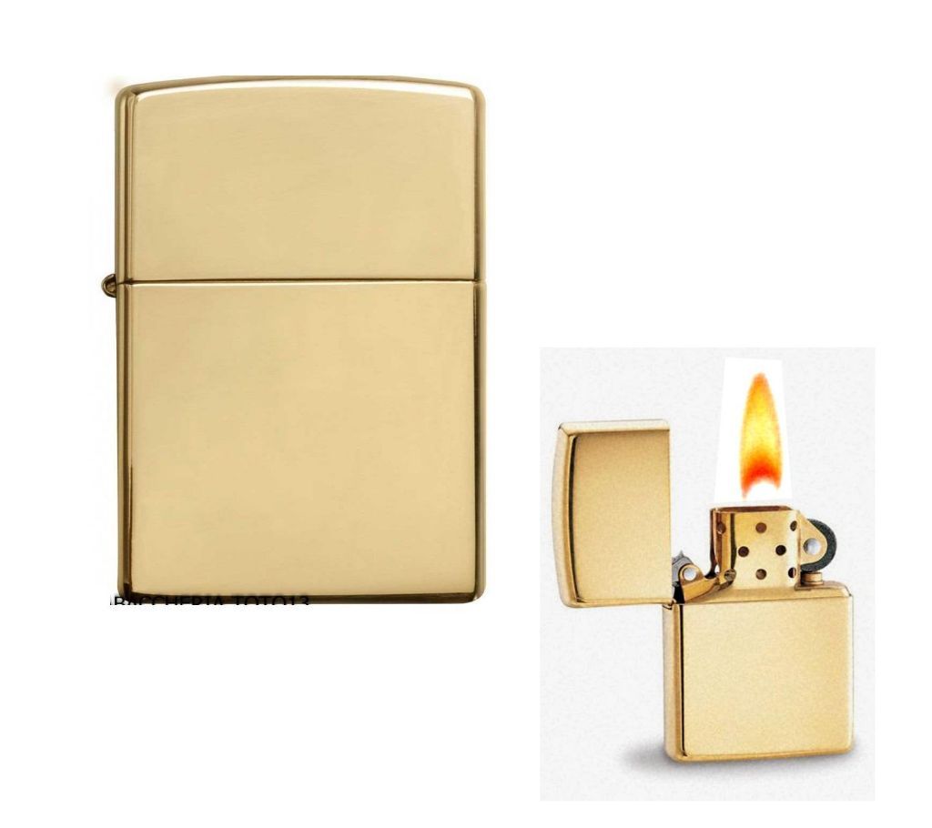 Genuine Zippo High Polish Lighter- GOLDEN