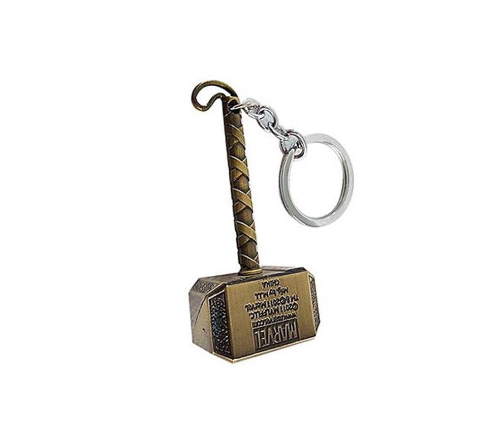 Thor Hammer Mjolnir Keyring - copper