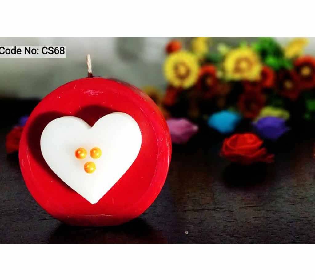 Love Round Candle