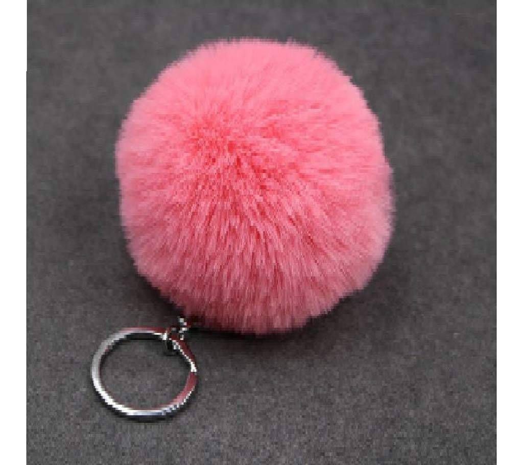 Mini Fluffy Rabbit Fur Ball Key Ring