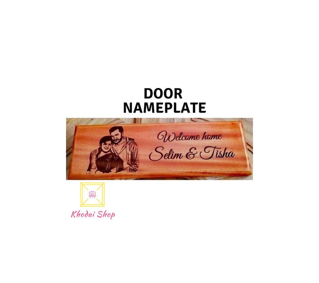 Custom Wooden  laser engraving door nameplate