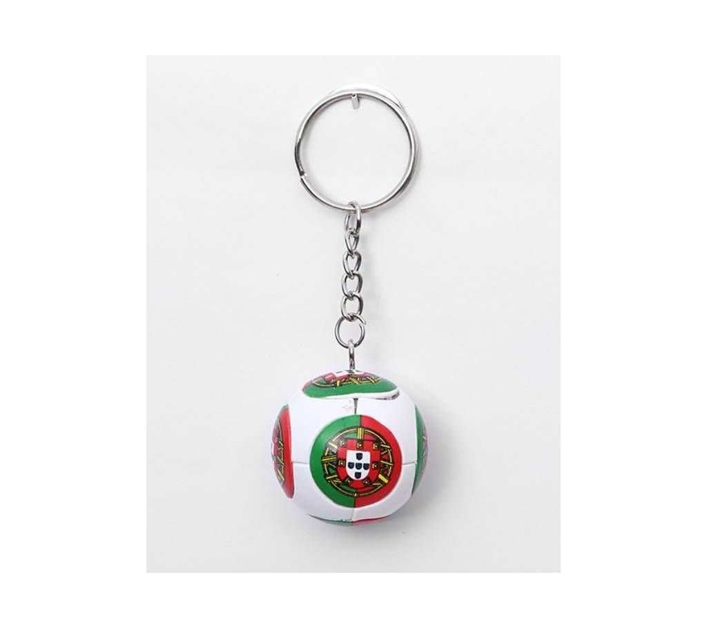 Portugal Football Shape Key Ring