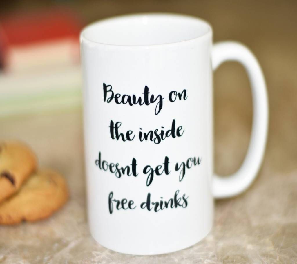 BEAUTY ON THE INSIDE COFFEE MUG