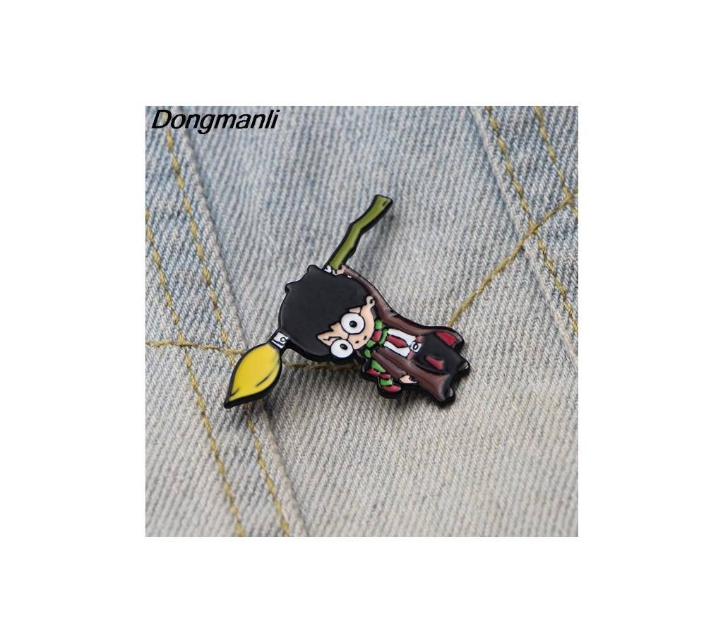 Wizard Student Funny Brooch Metal