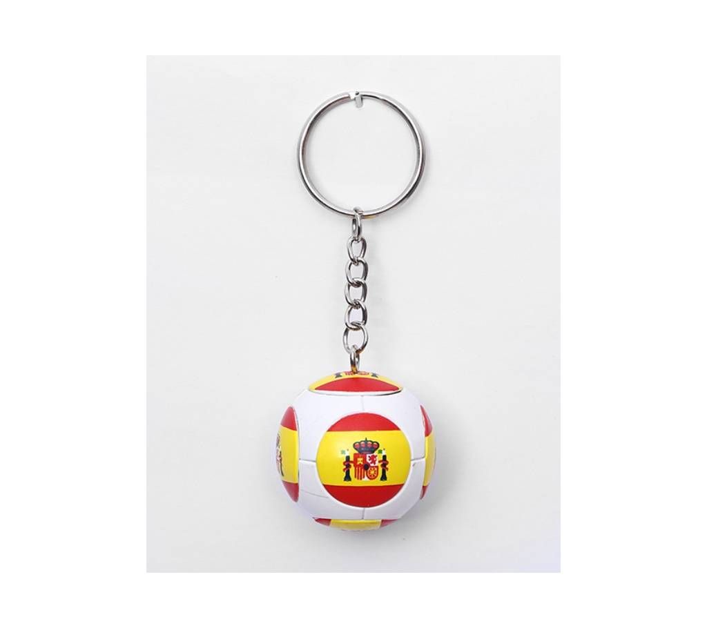 Spain Football Shape Key Ring
