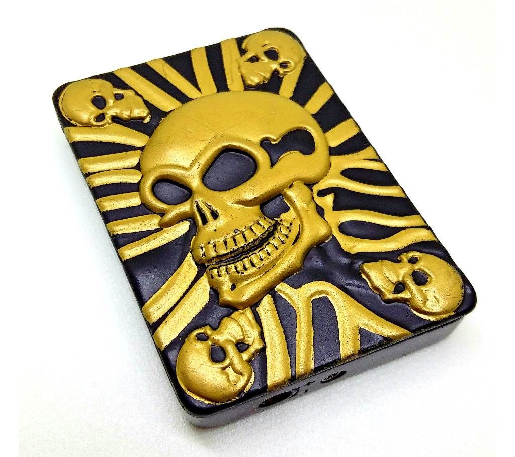 Black Skull Metal Gas Lighter