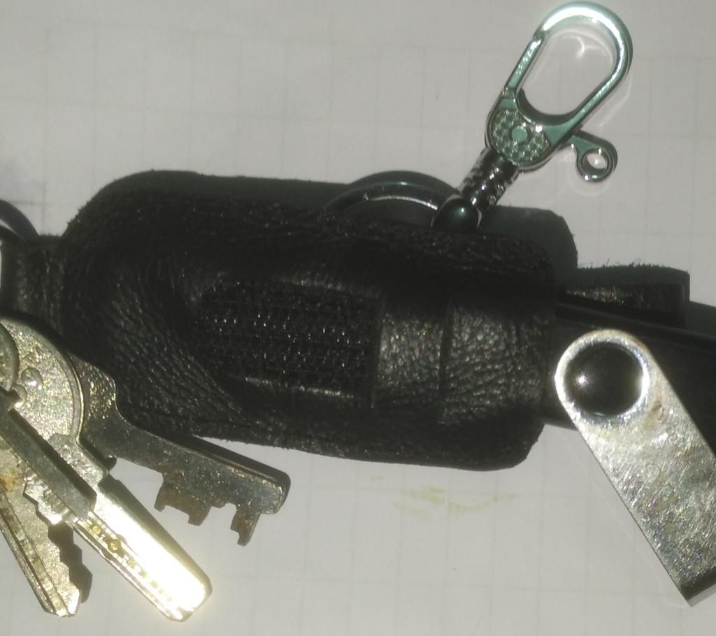 Full Leather Key Ring and Pendrive Holder