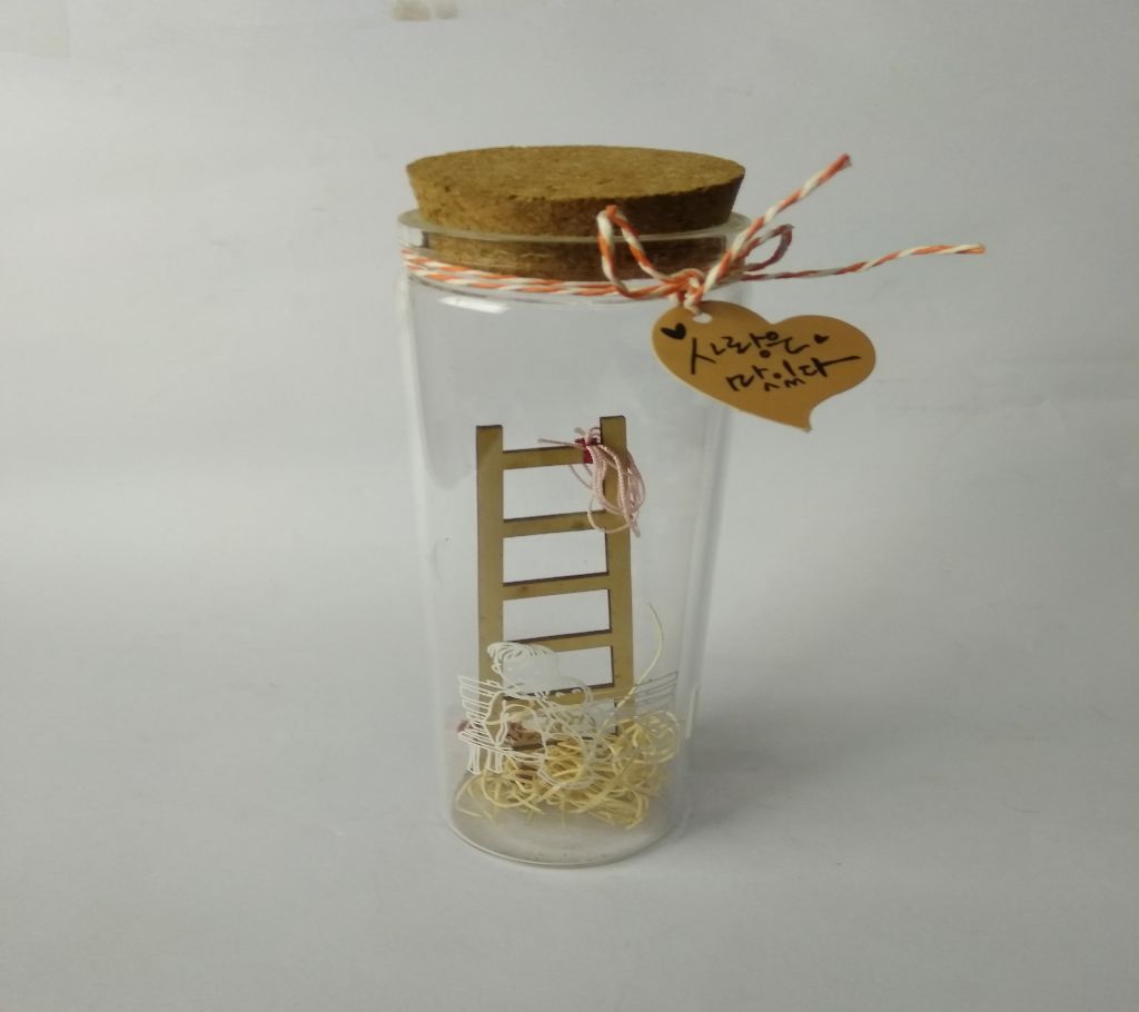 Glass Wishing Bottle For Gift