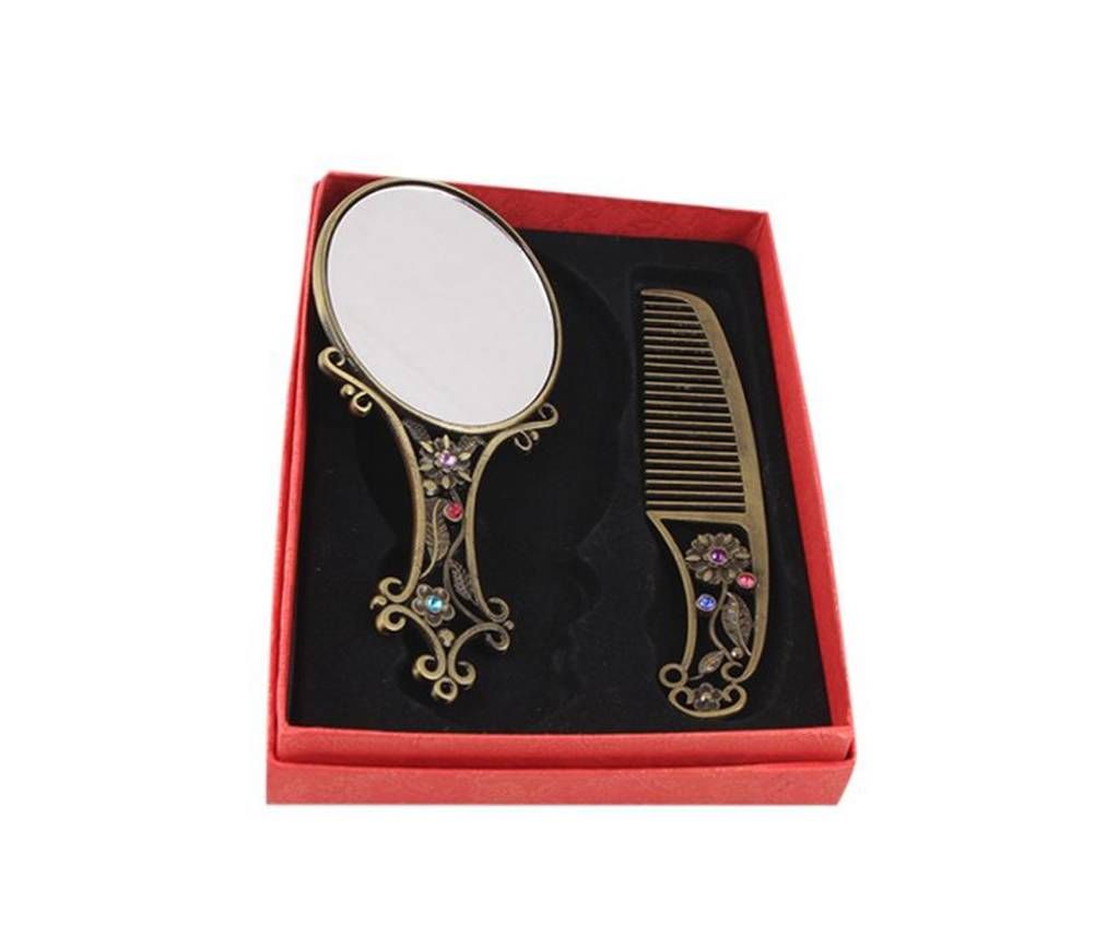 Mirror with Comb Set