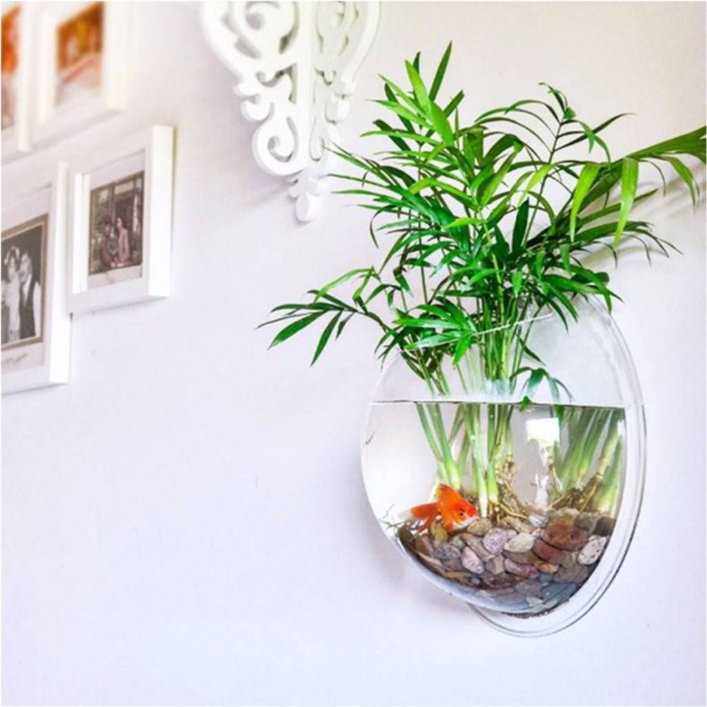 Creative Acrylic Hanging Wall Mount Fish Tank