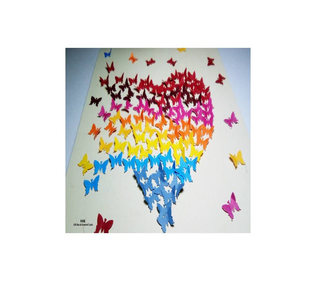 Butterfly Heart Greeting Card