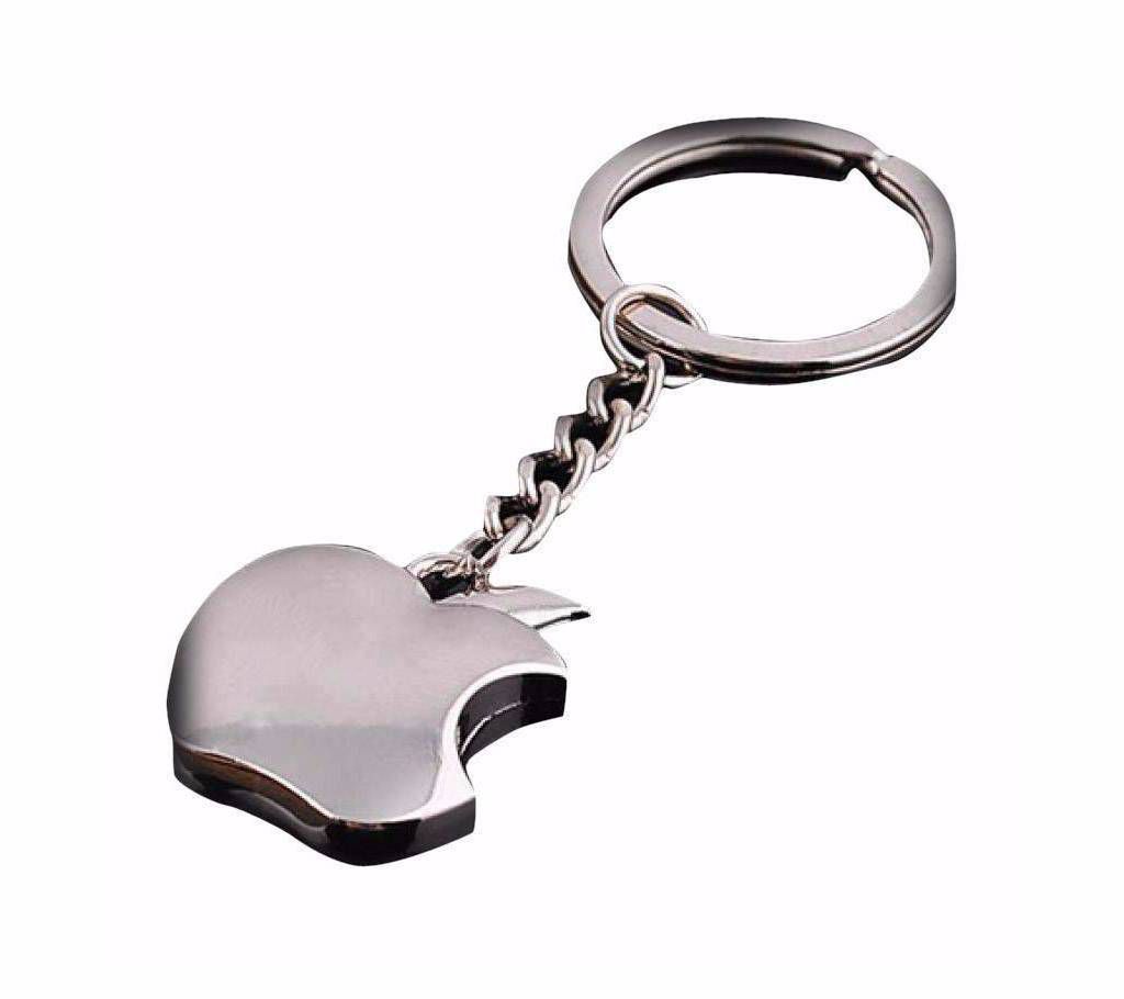 Apple Shaped Metal Key Ring