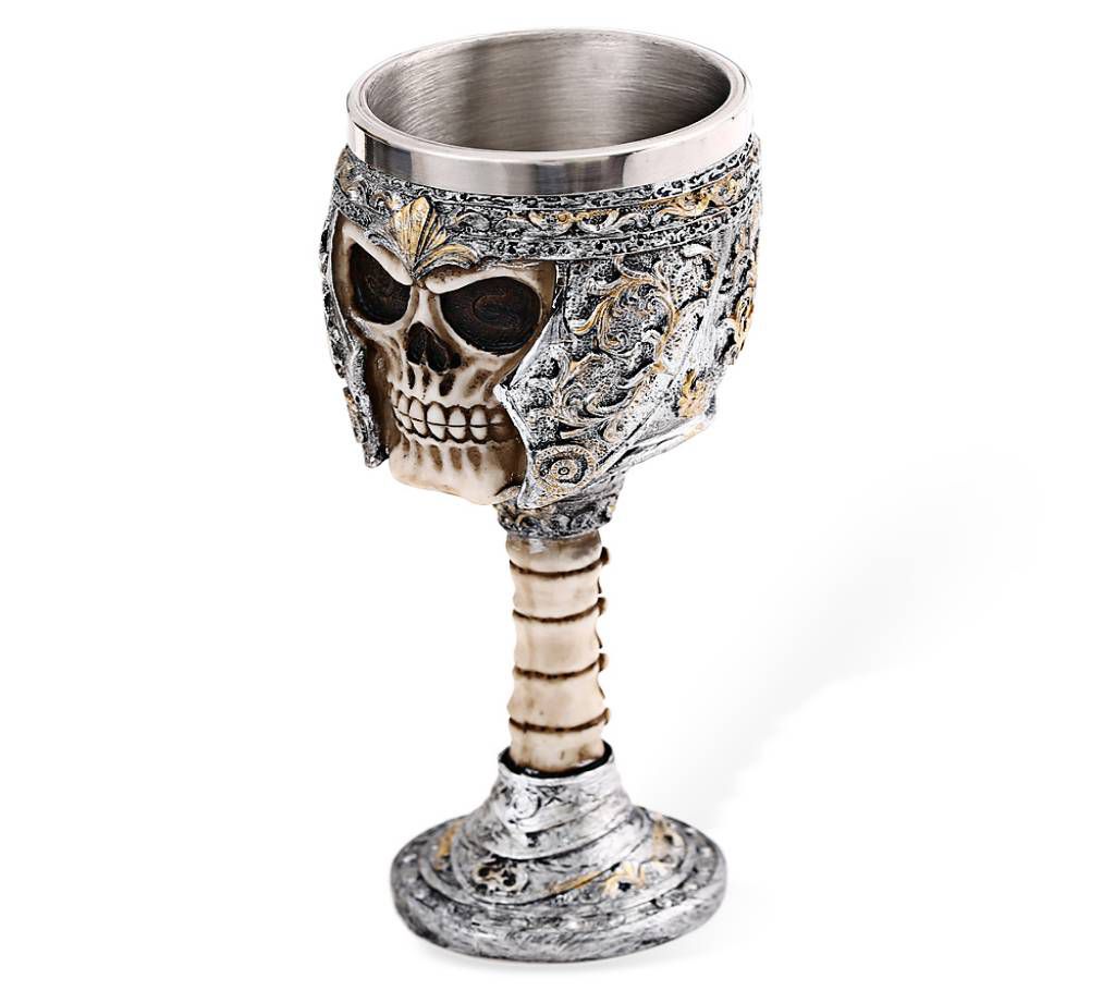 3D skull mug Stainless steel Resin Fly Dragon skeleton for bar evening home Tea Coffee glass of wine glass Halloween gift