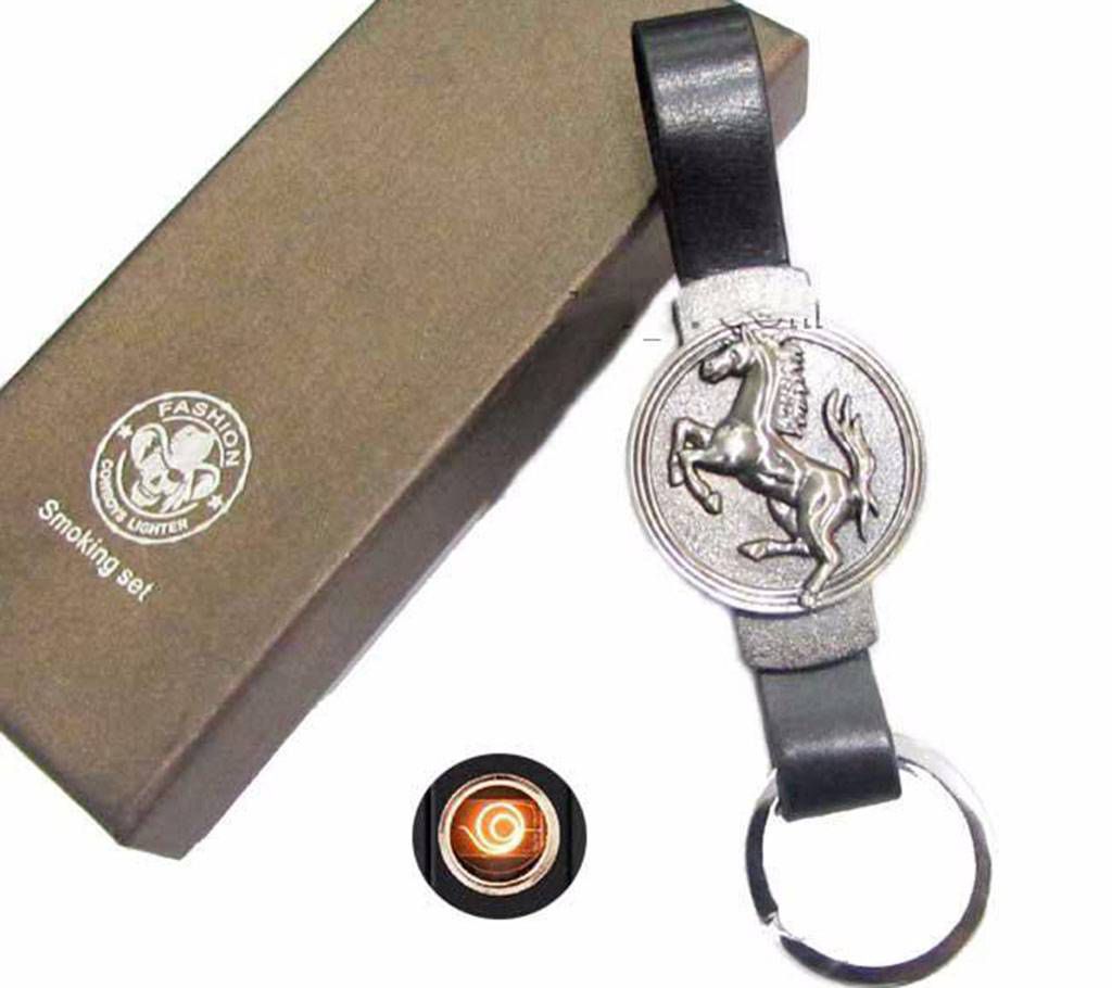 Leather Key Ring USB Lighter (Oxy Horse)