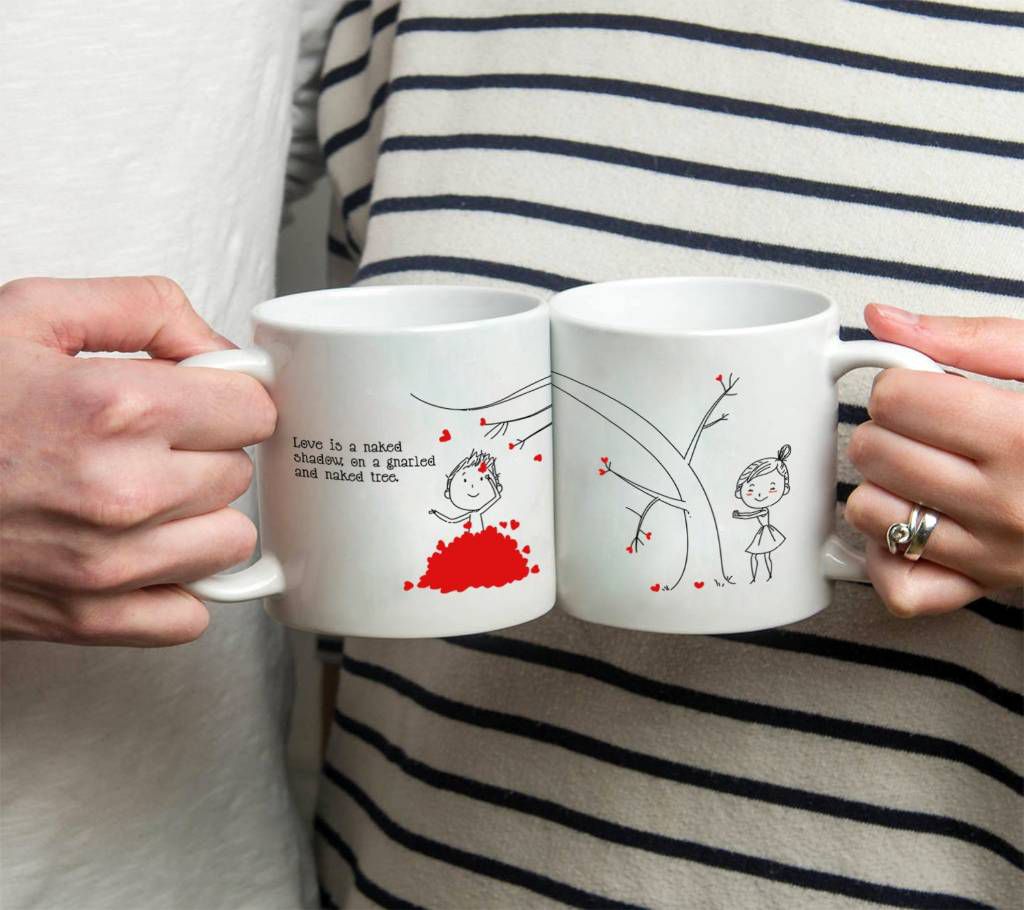 Picking Your Hearts High Up The Tress Couples Mug