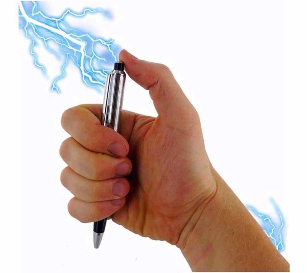 Electric Shock Pen For Fun-Silver 