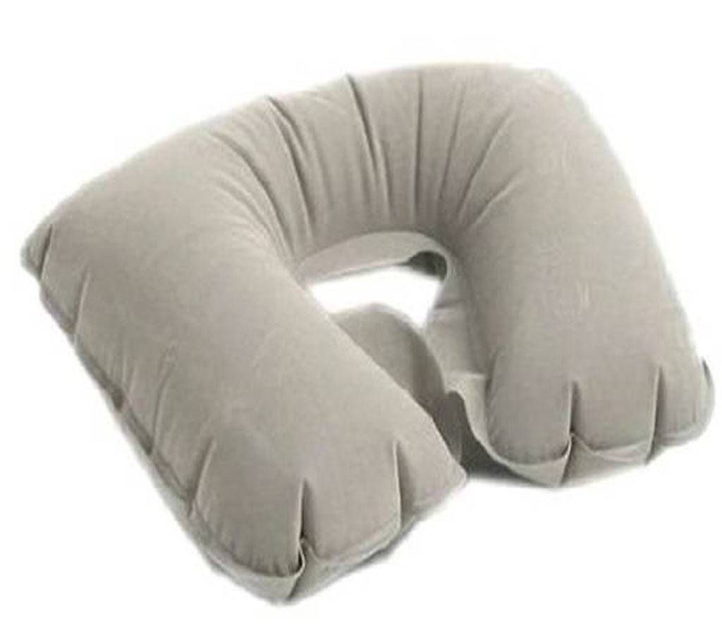 Inflatable Neck Rest Travel Pillow - Gray