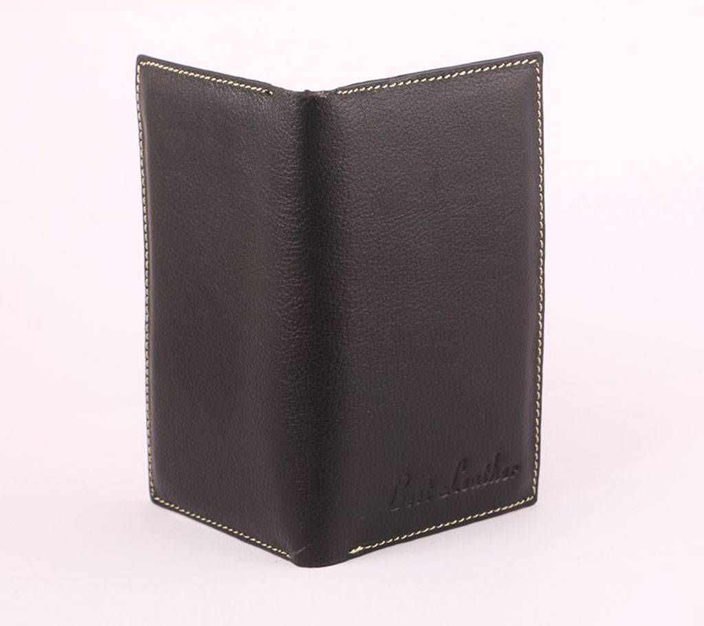 100% Black Leather Wallet With Card Holder for Men
