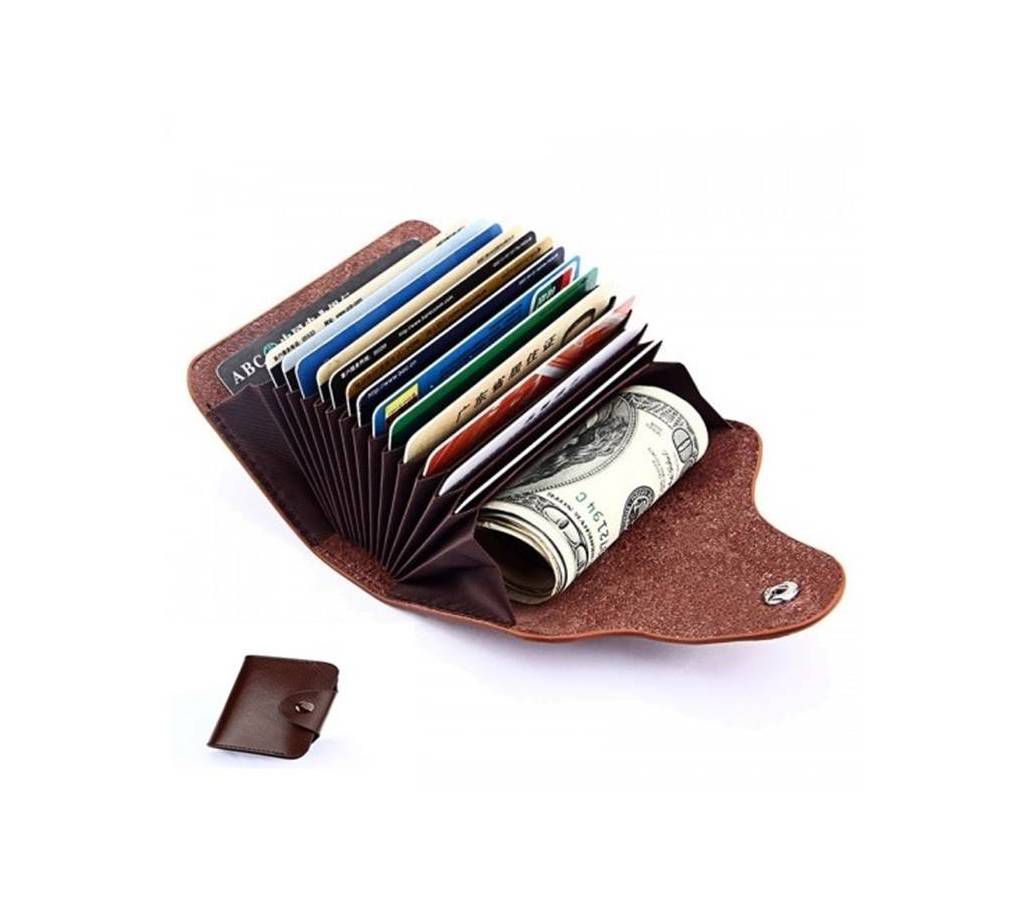 Leather Credit Card Holder with Wallet
