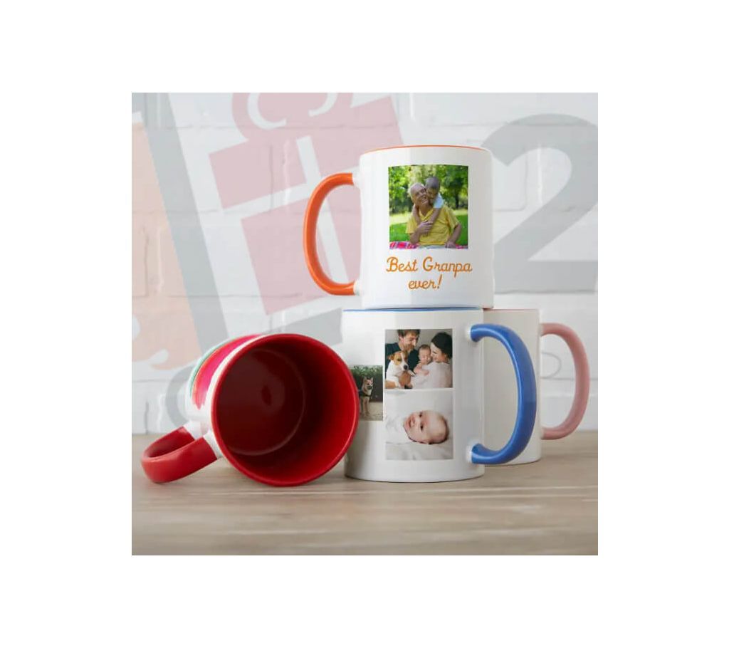 Color handle ring mug printing service