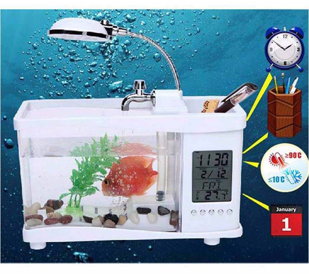 Lileng-920 Mini USB Aquarium LCD Fish Ta