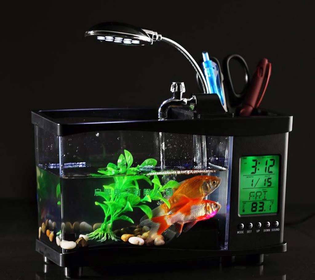 Lileng-920 Mini USB Aquarium LCD Fish Ta