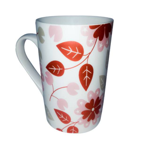 Multi Color Ceramic Leaves Coffee Mug