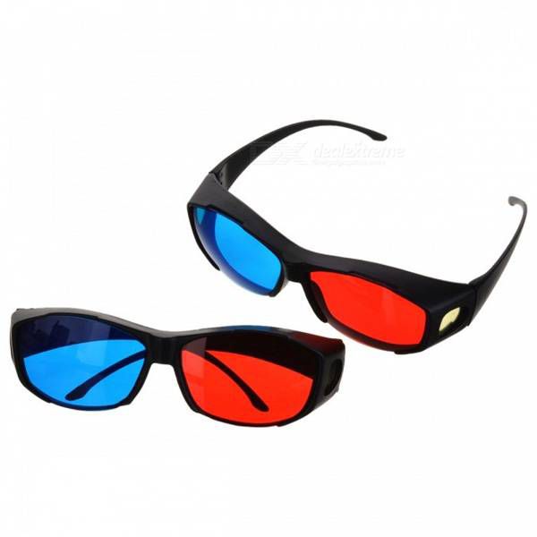 3D Glasses Anaglyphic Blue Red