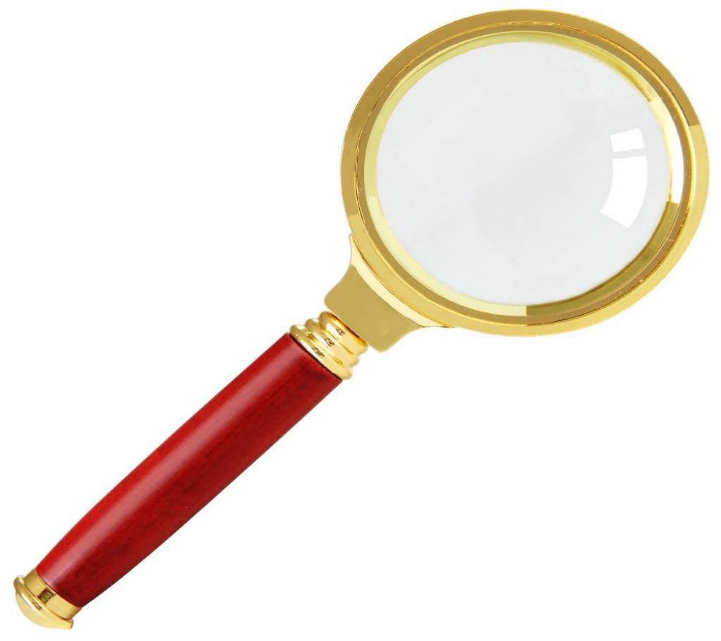 Handheld Magnifying Glass Copper 70mm