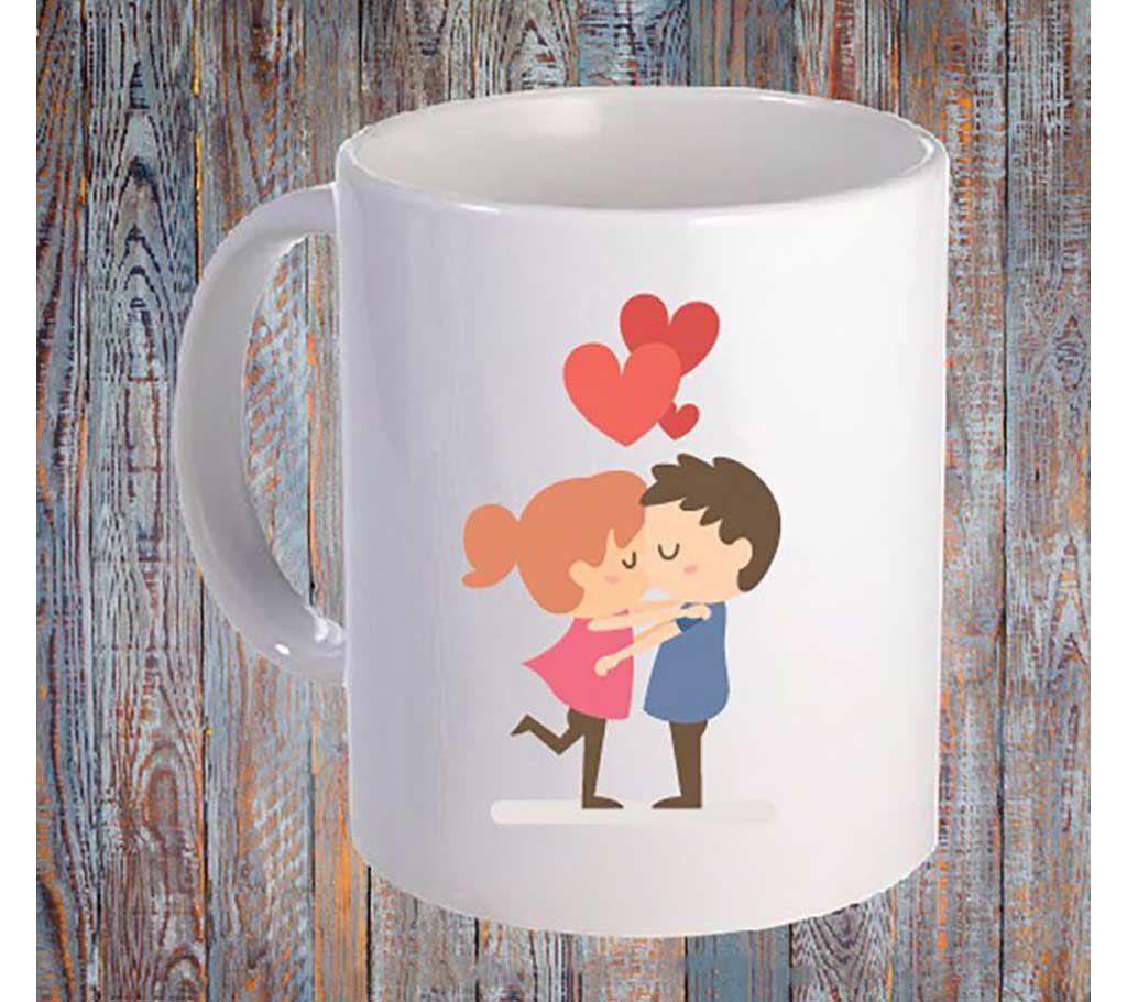 Love couple white mug
