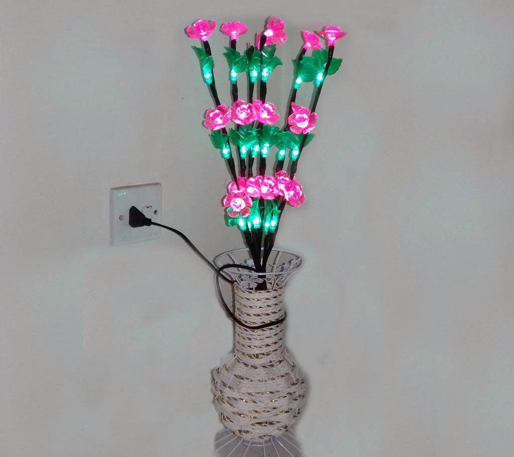 Flower LED Lights with Round Vase