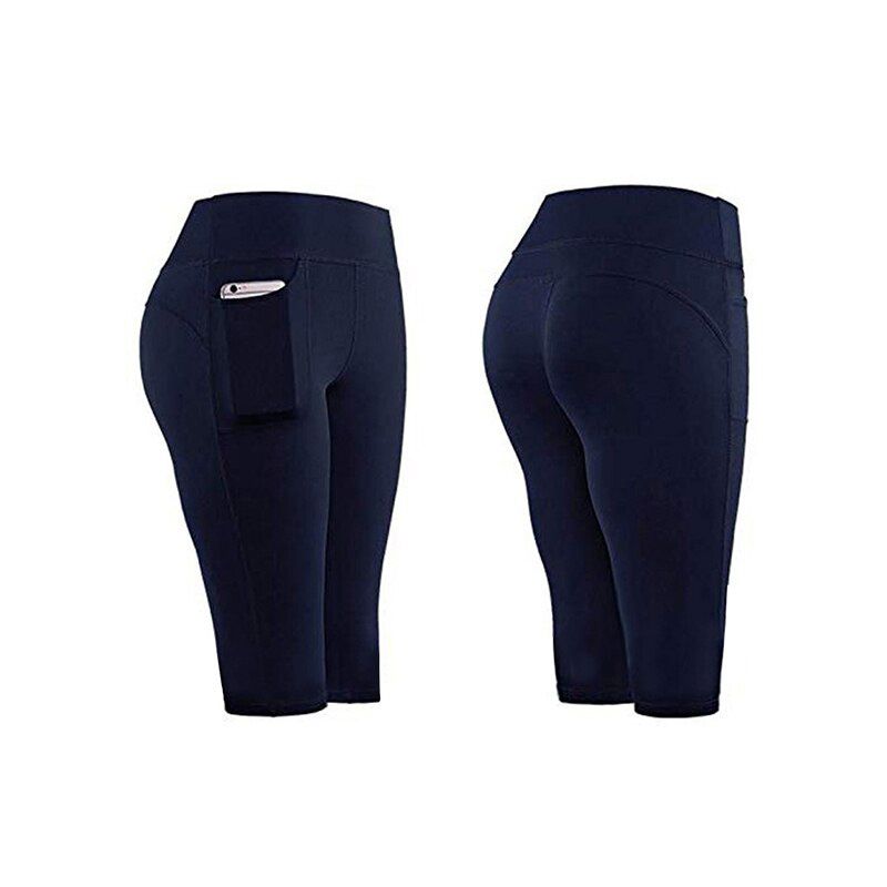 Summer Women's Cycling Shorts Stretch Plain Casual Sports Fitness Ladies Women's shorts High Waist Elastic Black Slim Yoga Short