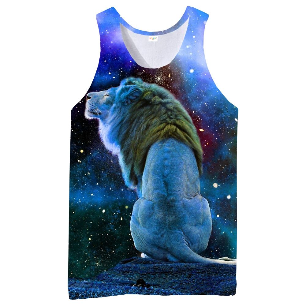 Cool s TaTop For Men 3D Print  Sleeveless Pattern Top Graphic Vest